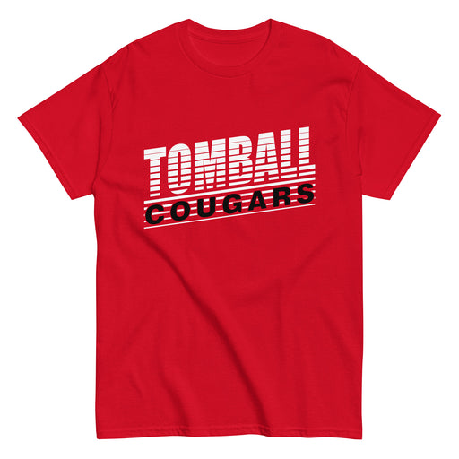 Tomball High School Cougars Classic Unisex Red T-shirt 32