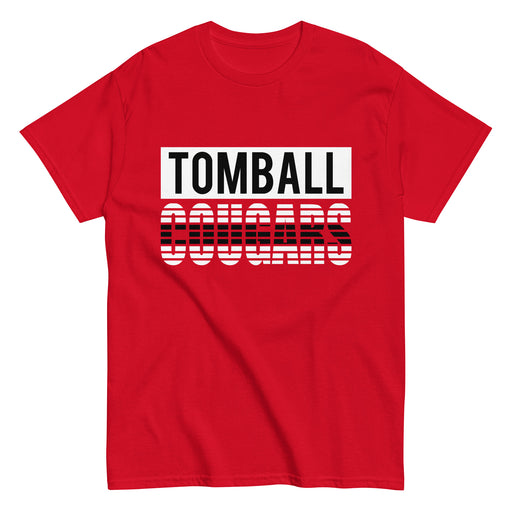 Tomball High School Cougars Classic Unisex Red T-shirt 35