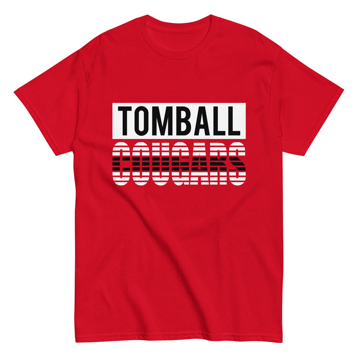 Tomball High School Cougars Classic Unisex Red T-shirt 35