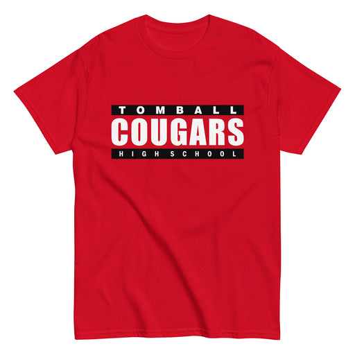 Tomball High School Cougars Classic Unisex Red T-shirt 98