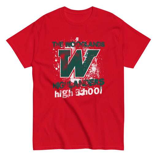 The Woodlands High School Highlanders Red Classic Unisex T-shirt 204