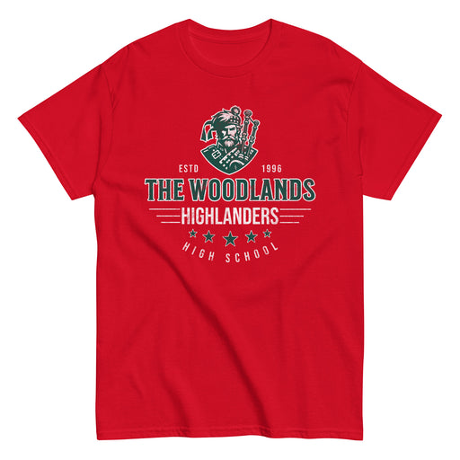 The Woodlands High School Highlanders Red Classic Unisex T-shirt 216