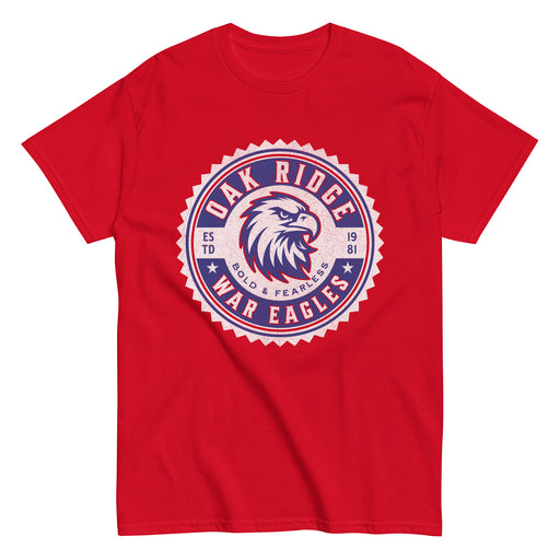 Oak Ridge High School War Eagles Red Classic Unisex T-shirt 203