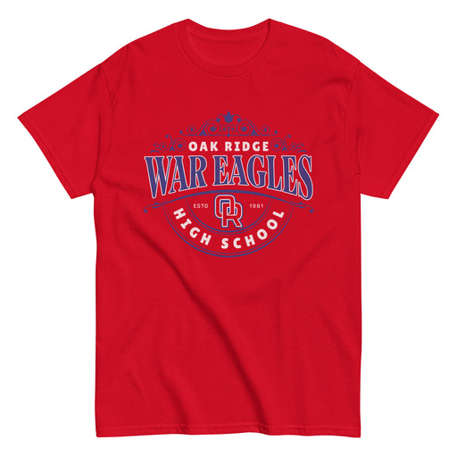 Oak Ridge High School War Eagles Red Classic Unisex T-shirt 213