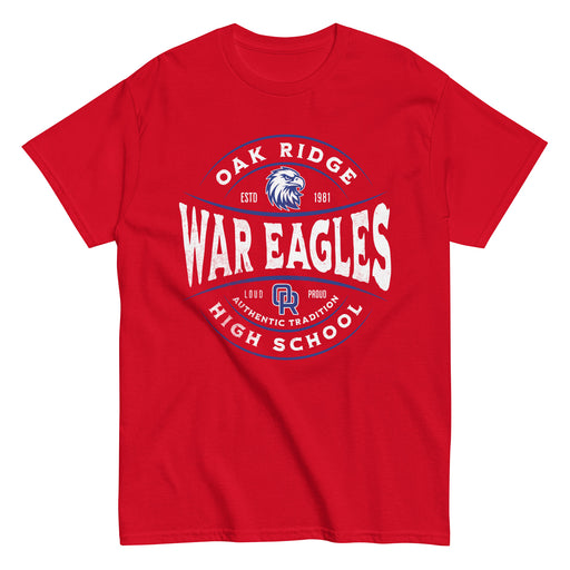 Oak Ridge High School War Eagles Red Classic Unisex T-shirt 218