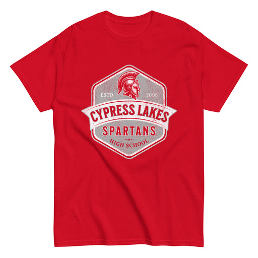 Cypress Lakes High School Spartans Red Classic Unisex T-shirt 209