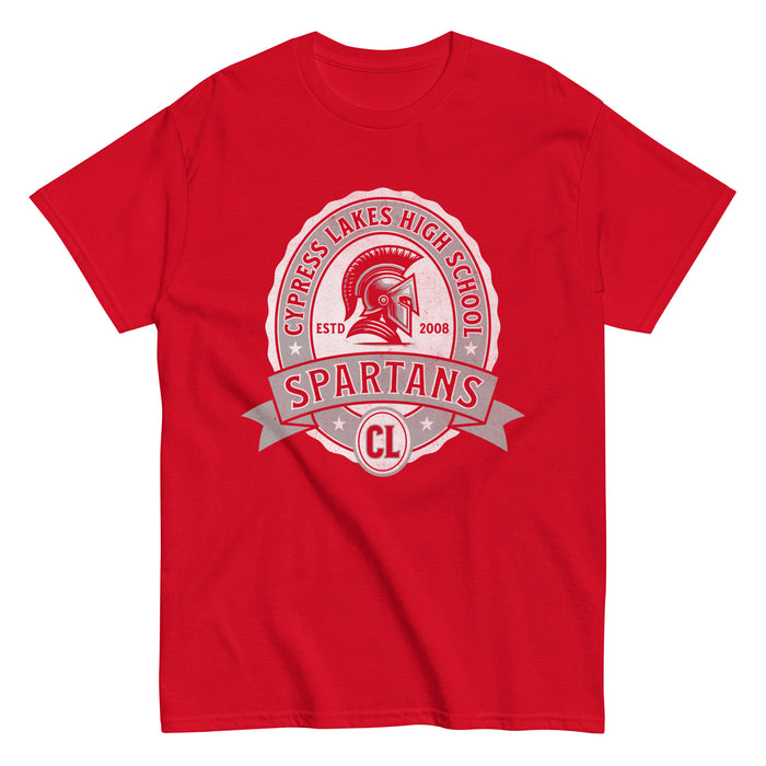 Cypress Lakes High School Spartans Red Classic Unisex T-shirt 212