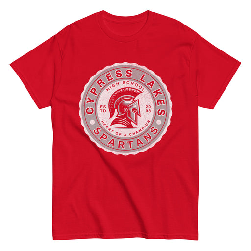 Cypress Lakes High School Spartans Red Classic Unisex T-shirt 216