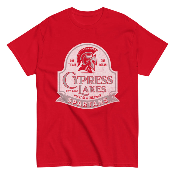 Cypress Lakes High School Spartans Red Classic Unisex T-shirt 219