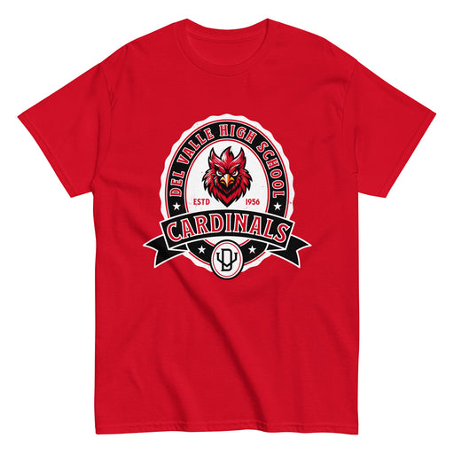 Del Valle High School Cardinals Red Classic Unisex T-shirt 212