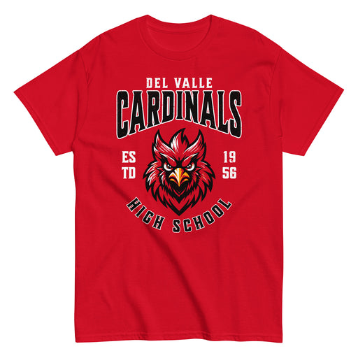 Del Valle High School Cardinals Red Classic Unisex T-shirt 213