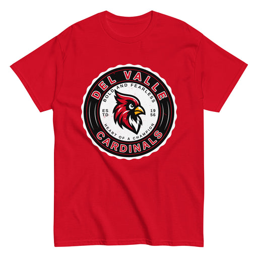 Del Valle High School Cardinals Red Classic Unisex T-shirt 216