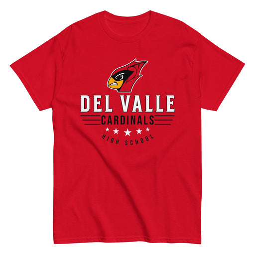 Del Valle High School Cardinals Red Classic Unisex T-shirt 217