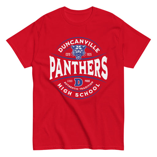 Duncanville High School Panthers Red Classic Unisex T-shirt 218