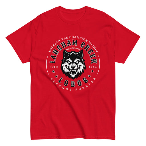 Langham Creek High School Lobos Red Classic Unisex T-shirt 214