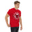 Man wearing a Tomball High School Cougars Classic Unisex Red T-shirt 02a