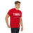 Man wearing a Tomball High School Cougars Classic Unisex Red T-shirt 03a