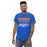 Man wearing a Grand Oaks High School Grizzlies Classic Unisex Royal T-shirt 48