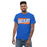 Man wearing a Grand Oaks High School Grizzlies Classic Unisex Royal T-shirt 84