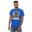 Man wearing Hebron High School Hawks Royal Blue Classic Unisex T-shirt 202