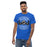 Man wearing Hebron High School Hawks Royal Blue Classic Unisex T-shirt 207