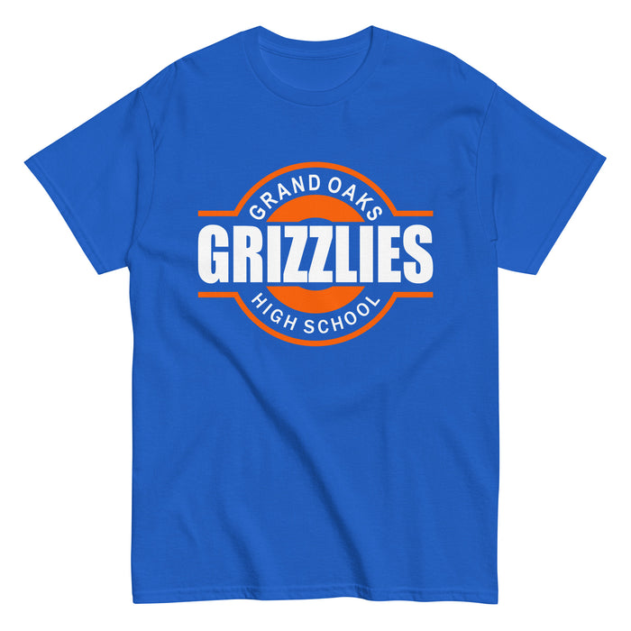 Grand Oaks High School Grizzlies Classic Unisex Royal T-shirt 11