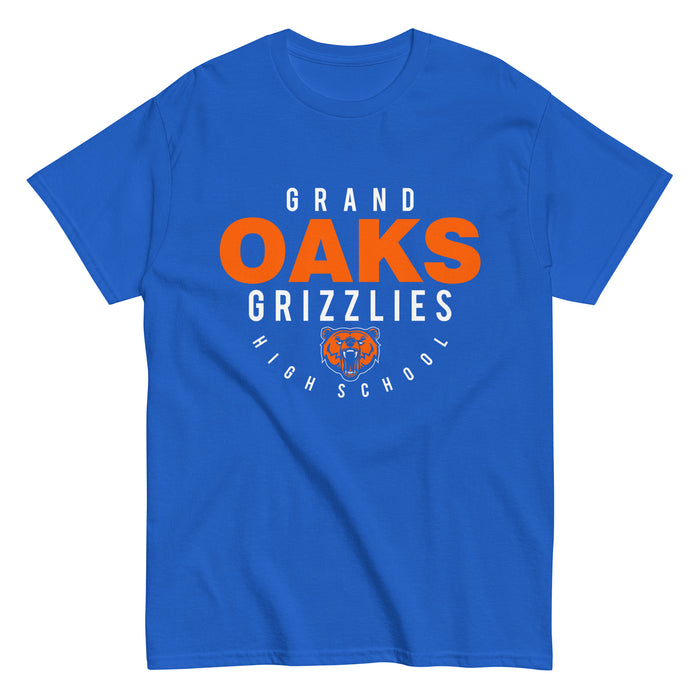 Grand Oaks High School Grizzlies Classic Unisex Royal T-shirt 12