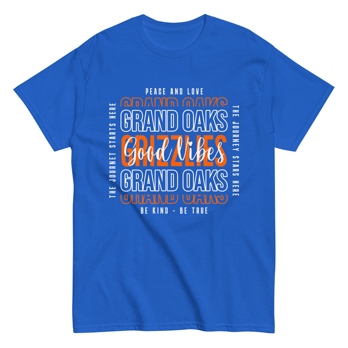 Grand Oaks High School Grizzlies Classic Unisex Royal T-shirt 13