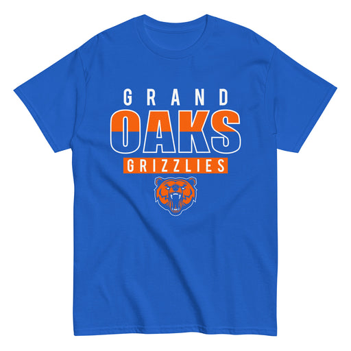 Grand Oaks High School Grizzlies Classic Unisex Royal T-shirt 23