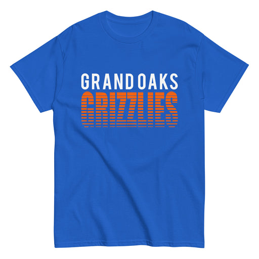 Grand Oaks High School Grizzlies Classic Unisex Royal T-shirt 24