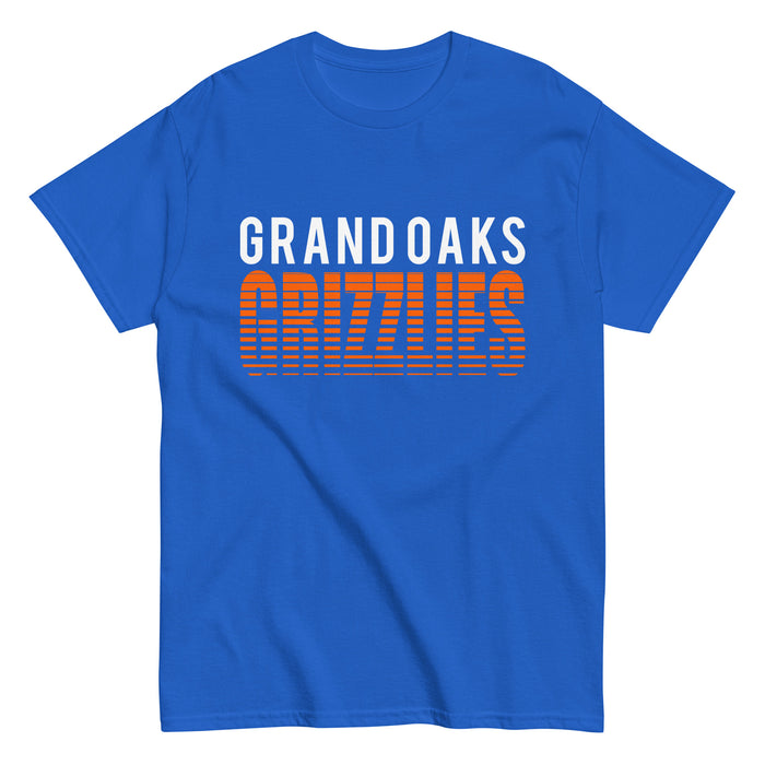 Grand Oaks High School Grizzlies Classic Unisex Royal T-shirt 24