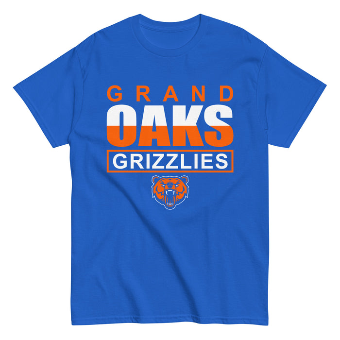 Grand Oaks High School Grizzlies Classic Unisex Royal T-shirt 29