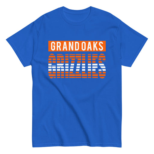 Grand Oaks High School Grizzlies Classic Unisex Royal T-shirt 35