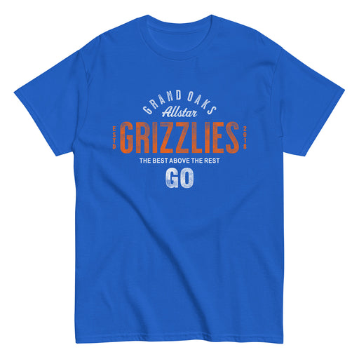 Grand Oaks High School Grizzlies Classic Unisex Royal T-shirt 40