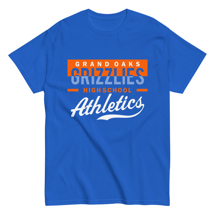 Grand Oaks High School Grizzlies Classic Unisex Royal T-shirt 48