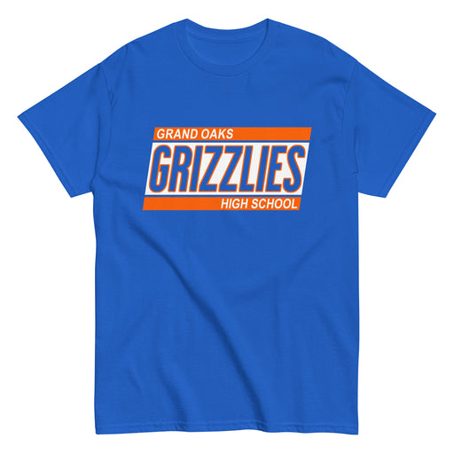 Grand Oaks High School Grizzlies Classic Unisex Royal T-shirt 72