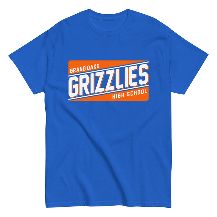 Grand Oaks High School Grizzlies Classic Unisex Royal T-shirt 84