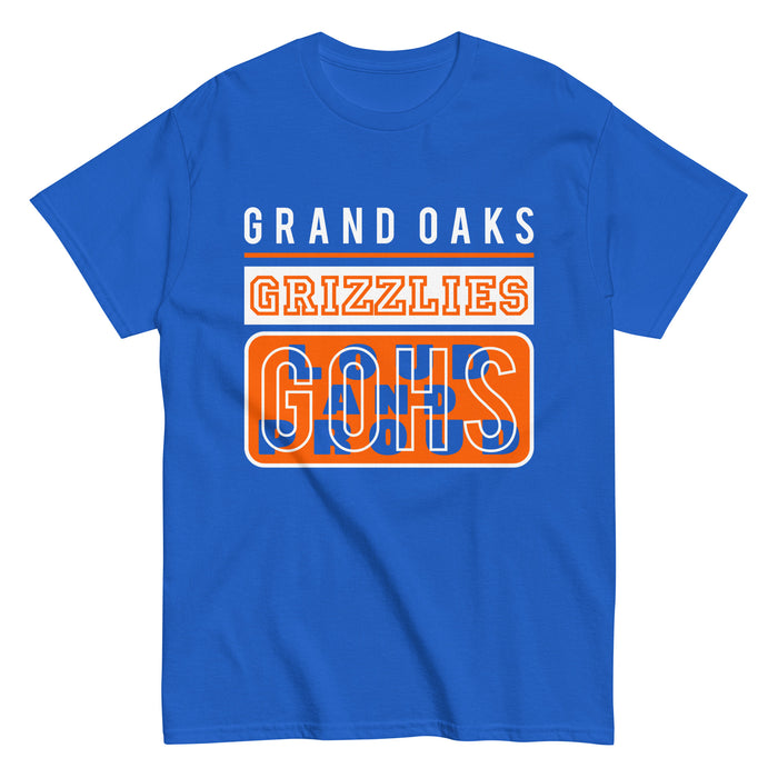 Grand Oaks High School Grizzlies Classic Unisex Royal T-shirt 86