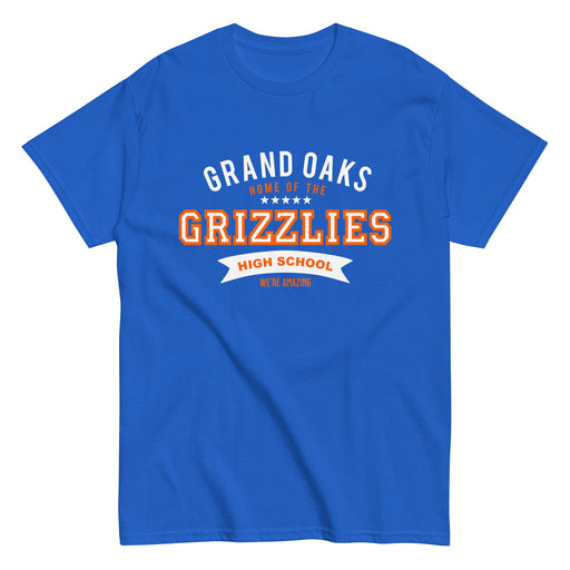 Grand Oaks High School Grizzlies Classic Unisex Royal T-shirt 96