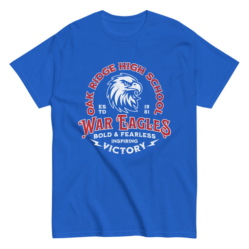 Oak Ridge High School War Eagles Royal Blue Classic Unisex T-shirt 206