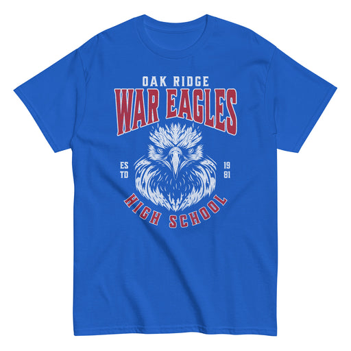 Oak Ridge High School War Eagles Royal Blue Classic Unisex T-shirt 211