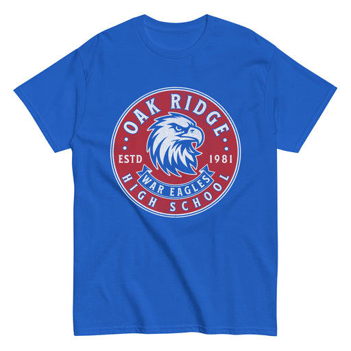 Oak Ridge High School War Eagles Royal Blue Classic Unisex T-shirt 215