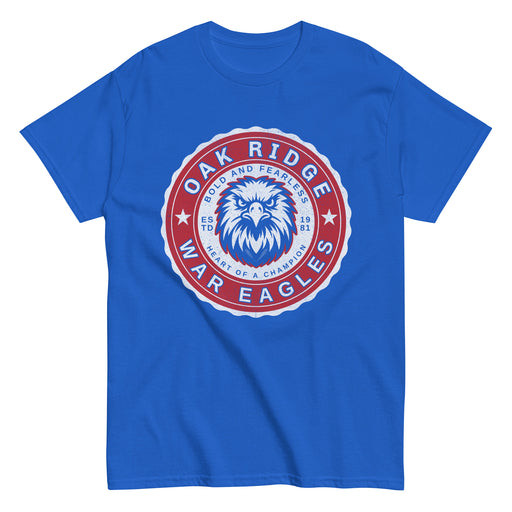 Oak Ridge High School War Eagles Royal Blue Classic Unisex T-shirt 216