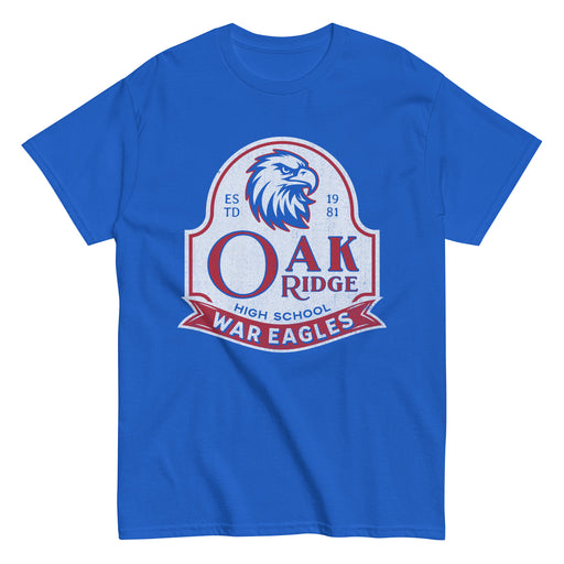 Oak Ridge High School War Eagles Royal Blue Classic Unisex T-shirt 219