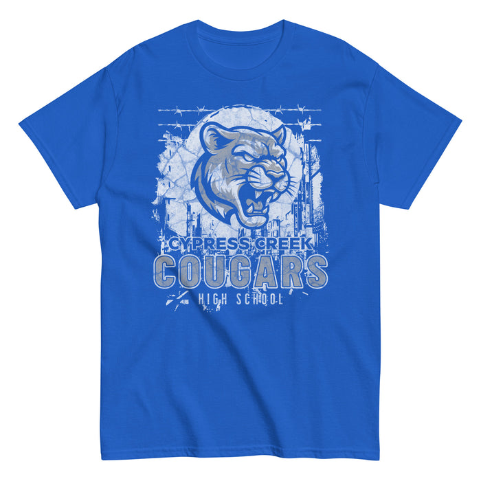 Cypress Creek High School Cougars Royal Blue Classic Unisex T-shirt 202