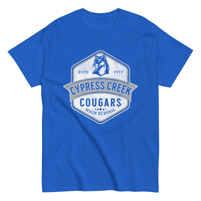 Cypress Creek High School Cougars Royal Blue Classic Unisex T-shirt 205