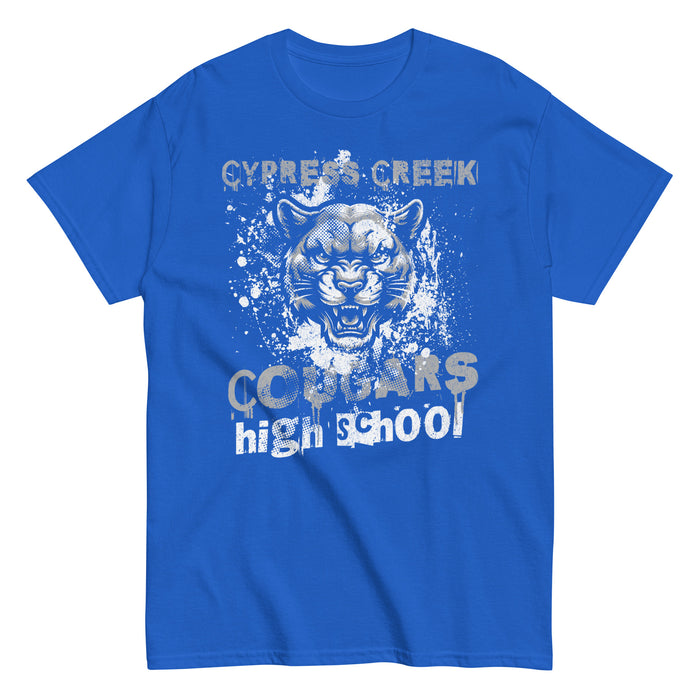 Cypress Creek High School Cougars Royal Blue Classic Unisex T-shirt 209