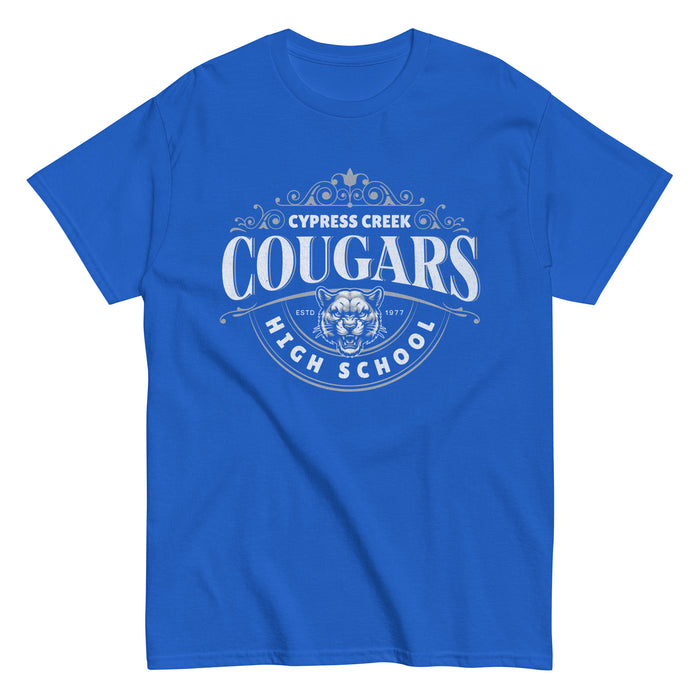 Cypress Creek High School Cougars Royal Blue Classic Unisex T-shirt 211