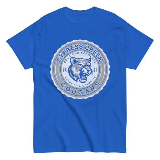 Cypress Creek High School Cougars Royal Blue Classic Unisex T-shirt 218