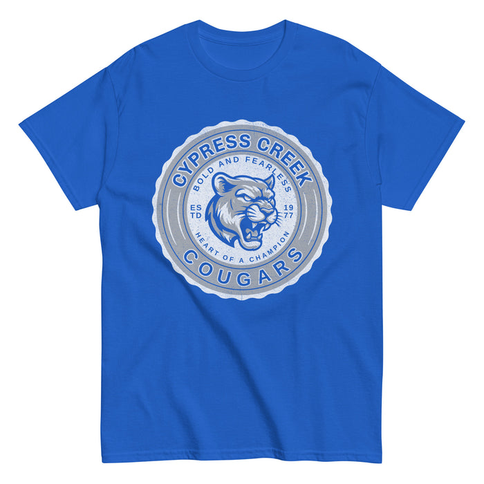 Cypress Creek High School Cougars Royal Blue Classic Unisex T-shirt 218